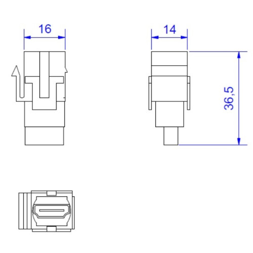 Модуль HDMI 2.0 Keystone, Bachmann 918041