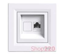 Розетка комп'ютерна RJ45 екранована, білий, EPH5000121 Schneider Asfora