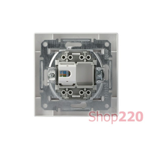 Розетка компьютерная RJ45 кат.6, белый, EPH4700121 Schneider Asfora