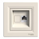 Розетка компьютерная RJ-45 кат.6, кремовый, EPH4700123 Schneider Asfora