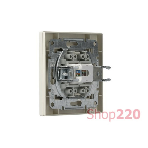 Розетка компьютерная RJ-45 кат.6, кремовый, EPH4700123 Schneider Asfora