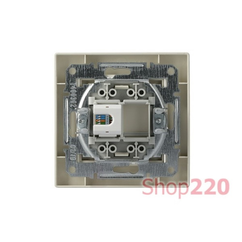 Розетка компьютерная RJ-45 кат.6, кремовый, EPH4700123 Schneider Asfora