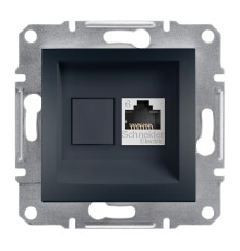Розетка компьютерная RJ45 кат.6, антрацит, EPH4700171 Asfora Schneider