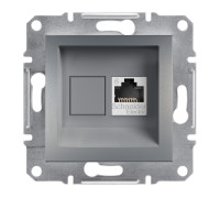 Розетка компьютерная RJ45 кат.6, сталь, EPH4700162 Asfora Schneider