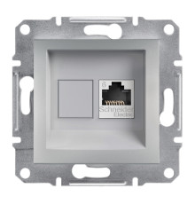 Розетка компьютерная RJ45 кат.6, алюминий, EPH4700161 Asfora Schneider