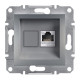 Розетка комп'ютерна RJ45, сталь, EPH4300162 Asfora Schneider