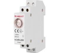 Индикатор на DIN-рейку зеленый, e.i.din.220.green Enext p059002