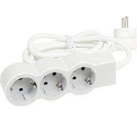 Удлинитель на 3 розетки, 16 А, кабель 3 м, белый/серый, стандарт 694559 Legrand