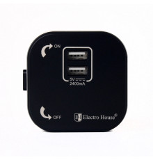 Трековая розетка USB, черный, Pandora Black EH-PT-002B