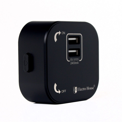 Трековая розетка USB, черный, Pandora Black EH-PT-002B