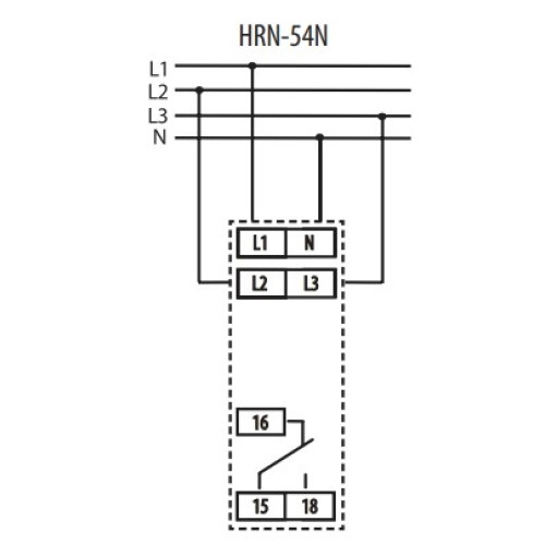 Реле контроля напряжения трехфазное, HRN-54N ETI 2471412
