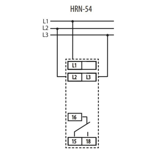 Реле контроля напряжения трехфазное без нейтрали, HRN-54 ETI 2471416