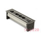Вращающийся блок розеток 3х220В + USB тип А + С, черное стекло, Versaturn ASA 060.24F.00031