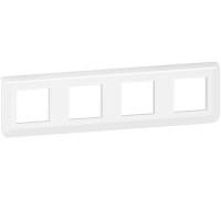 Рамка 4 поста, белый, Mosaic New Legrand 78808L