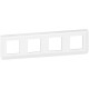 Рамка 4 поста, белый, Mosaic New Legrand 78808L