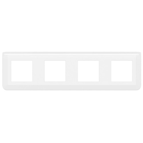 Рамка 4 поста, белый, Mosaic New Legrand 78808L