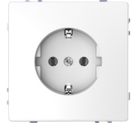 Розетка 220В с заземлением, белый лотос, D-Life Merten MTN2301-6035