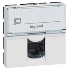 Компьютерная розетка RJ45 FTP cat. 6, 2 модуля, белый, 76565 Legrand Mosaic
