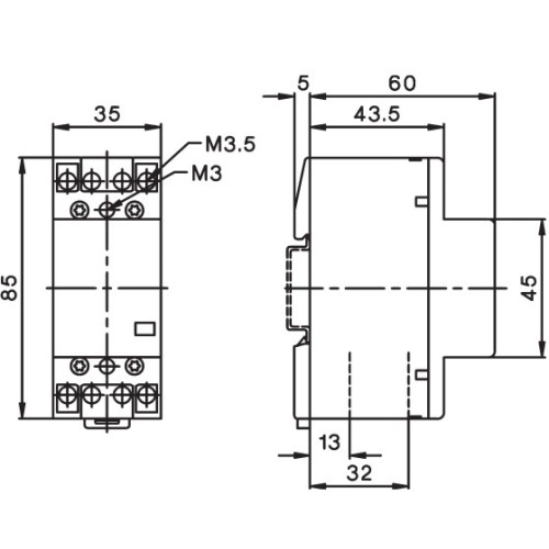 Контактор модульный тихий, 25А, 220В, 4но, R 25-40 230V, ETI 2462310