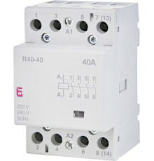 Контактор модульный тихий, 40А 220В, 4но, R 40-40 230V, ETI 2463410
