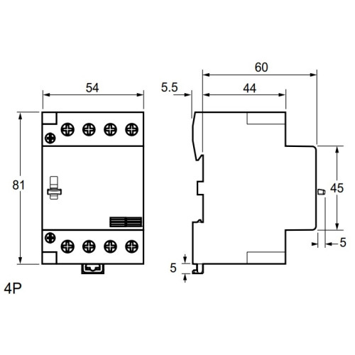 Контактор 40А, 4 полюса, Resi9 R9C20440 Schneider Electric