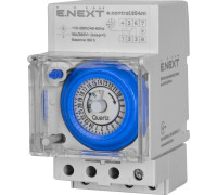 Таймер суточный электромеханический, 16А, e.control.t04m Enext i0310036