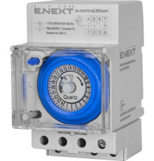 Таймер суточный электромеханический, 16А, e.control.t04m Enext i0310036