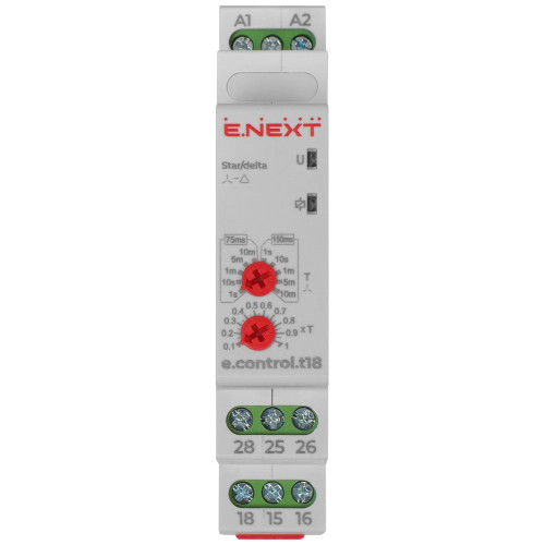 Реле времени звезда/треугольник, 8А, e.control.t18 Enext i0310030