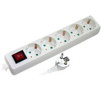Удлинитель 5 гнезд, 3м, с заземлением, с выключателем, baby protect, e.es.5.3.zsb Enext