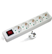 Удлинитель 5 гнезд, 3м, с заземлением, с выключателем, baby protect, e.es.5.3.zsb Enext
