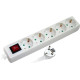 Удлинитель 5 гнезд, 3м, с заземлением, с выключателем, baby protect, e.es.5.3.zsb Enext s042019