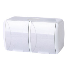 Розетка 220В двойная, IP54, накладная, белый, e.aqua.1232.gr Enext s035057