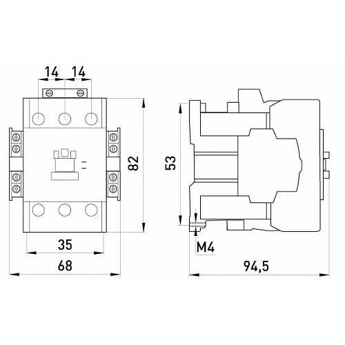 Контактор 40А, 220В, e.industrial.ukc.40.230 Enext i.0090004