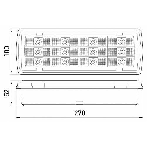 Светильник аварийный LED, 3 часа, IP65, e.emerg.507L.led.NM.3h.IP65 Enext l0660040