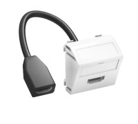 Розетка HDMI угловая, белый, 2 мод., OBO Bettermann 6104838