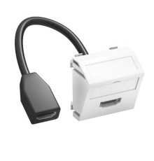 Розетка HDMI угловая, белый, 2 мод., OBO Bettermann 6104838