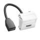 Розетка HDMI угловая, белый, 2 мод., OBO Bettermann 6104838