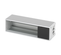 Розеточный блок на 3 (4) розетки К45, пустой, алюминий, Ofiblock COMPACT Simon KFC203/14
