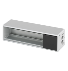 Розеточный блок на 3 (4) розетки К45, пустой, алюминий, Ofiblock COMPACT Simon KFC203/14