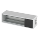 Розеточный блок на 3 (4) розетки К45, пустой, алюминий, Ofiblock COMPACT Simon KFC203/14