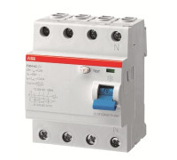 УЗО 125А, 30мА, 4 полюса, тип А, F204 A-125/0,03 ABB 2CSF204101R1950
