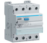 УЗО 100 A, 30 мA, тип A, 4 полюса, Hager CDA684C