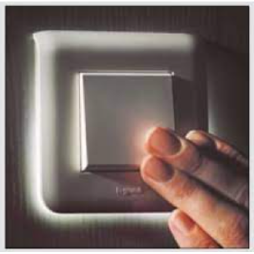 Суппорт с подсветкой EASY-LED 0,04 Вт, 2 мод., Mosaic New Legrand 080260L
