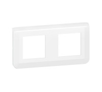 Рамка 2 поста, белый, Mosaic New Legrand 277804L