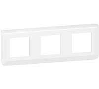 Рамка 3 поста, белый, Mosaic New Legrand 277806L