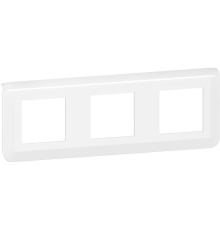 Рамка 3 поста, белый, Mosaic New Legrand 277806L