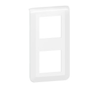 Рамка 2 поста вертикальная, белый, Mosaic New Legrand 277822L
