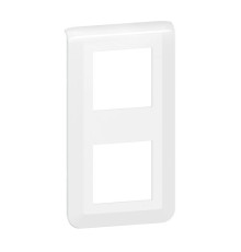 Рамка 2 поста вертикальная, белый, Mosaic New Legrand 277822L