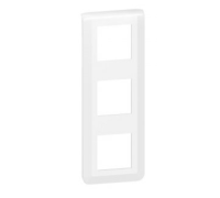 Рамка 3 поста вертикальная, белый, Mosaic New Legrand 078823L