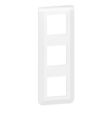Рамка 3 поста вертикальная, белый, Mosaic New Legrand 078823L